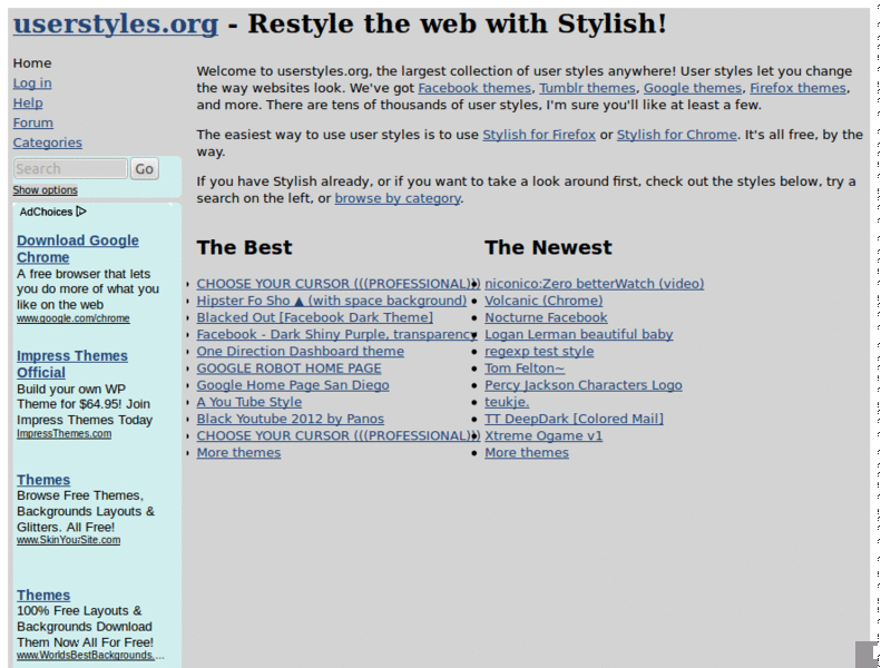 userstyle.org background:lightgrey;