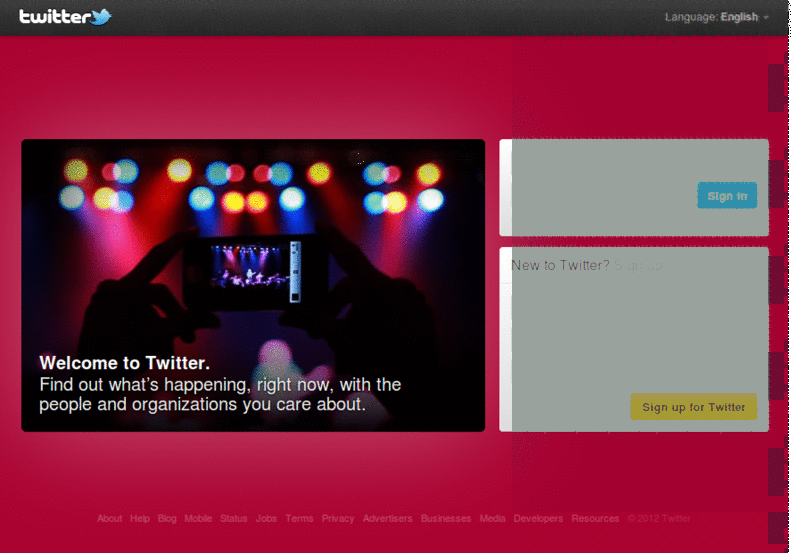 Twitter Blue Header (Looks like iOS App)