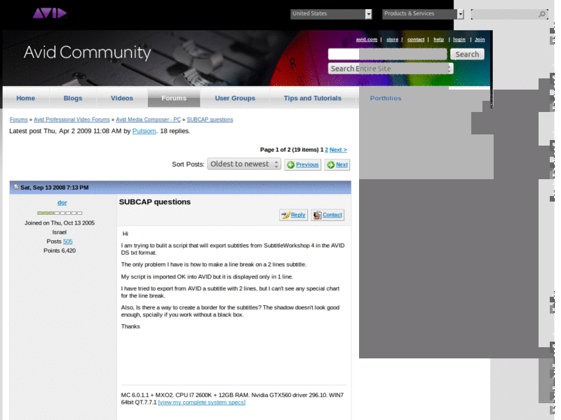 Avid Forums Width Fix