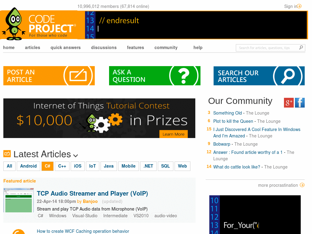 My CodeProject Theme