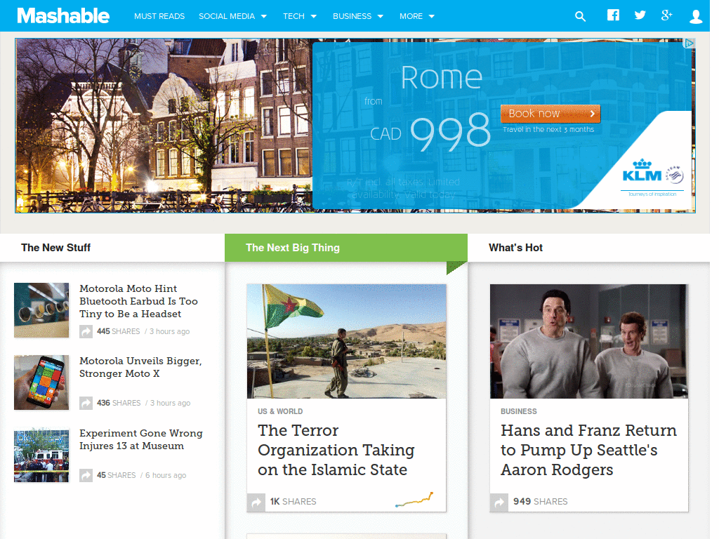 Decrapify Mashable