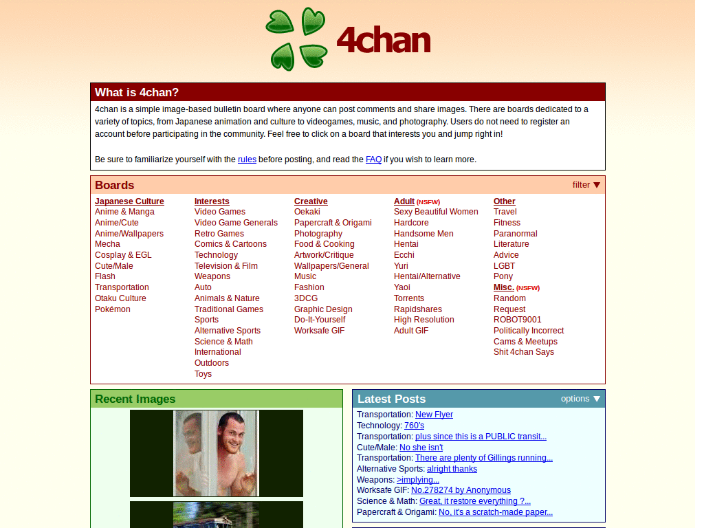 4chan Clear HTML5