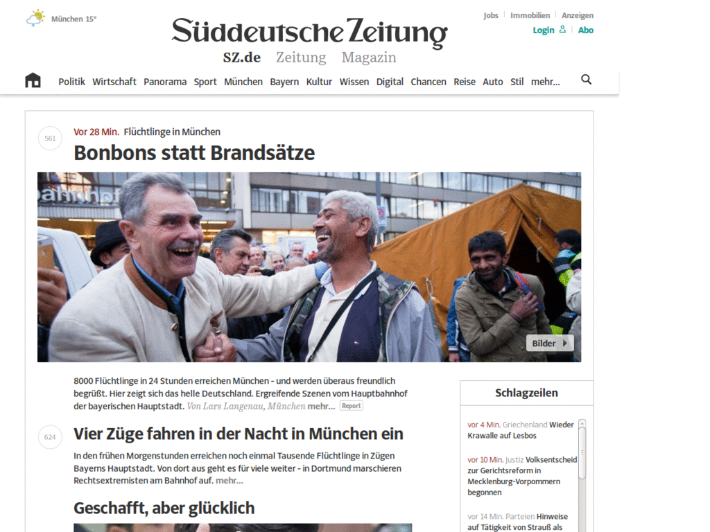 sueddeutsche.de - widescreen