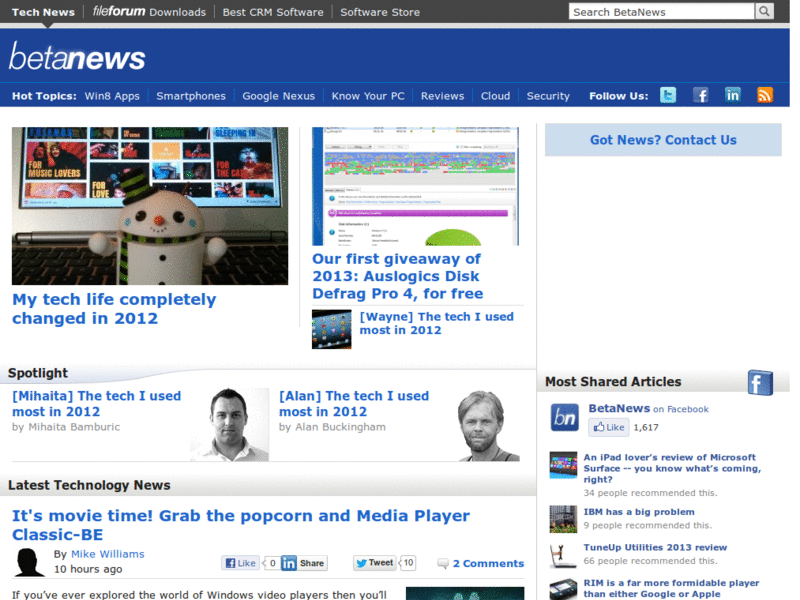BetaNews Cleaner 2009