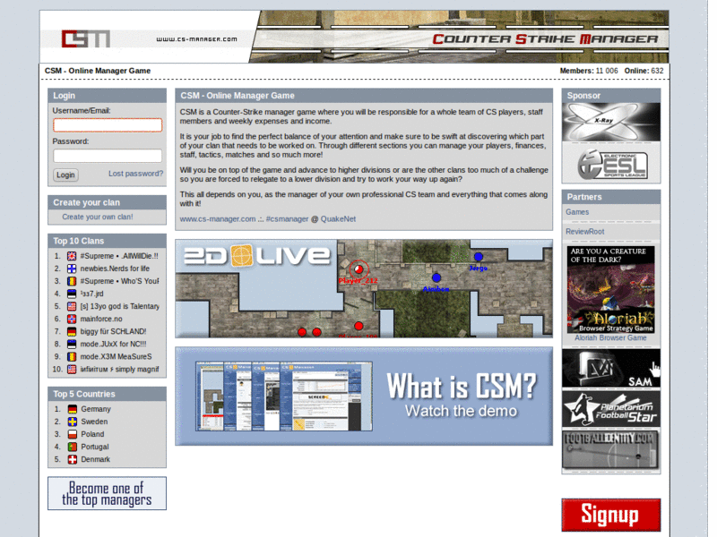CS-Manager.com - Old Style