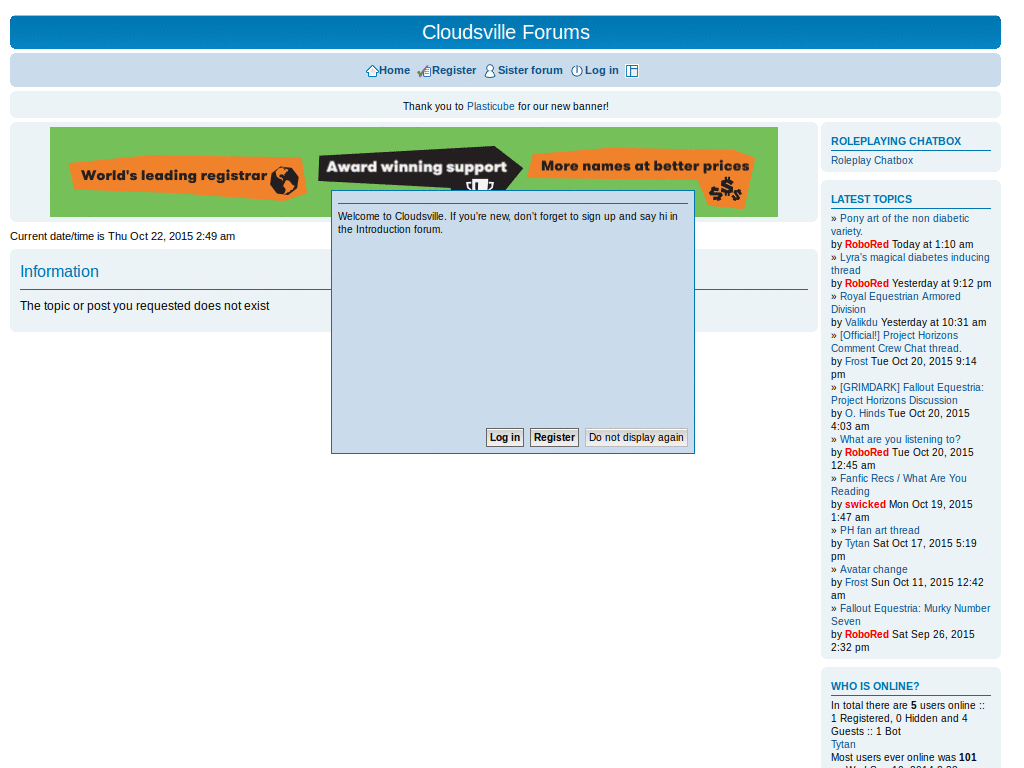Compact Cloudsville Forums