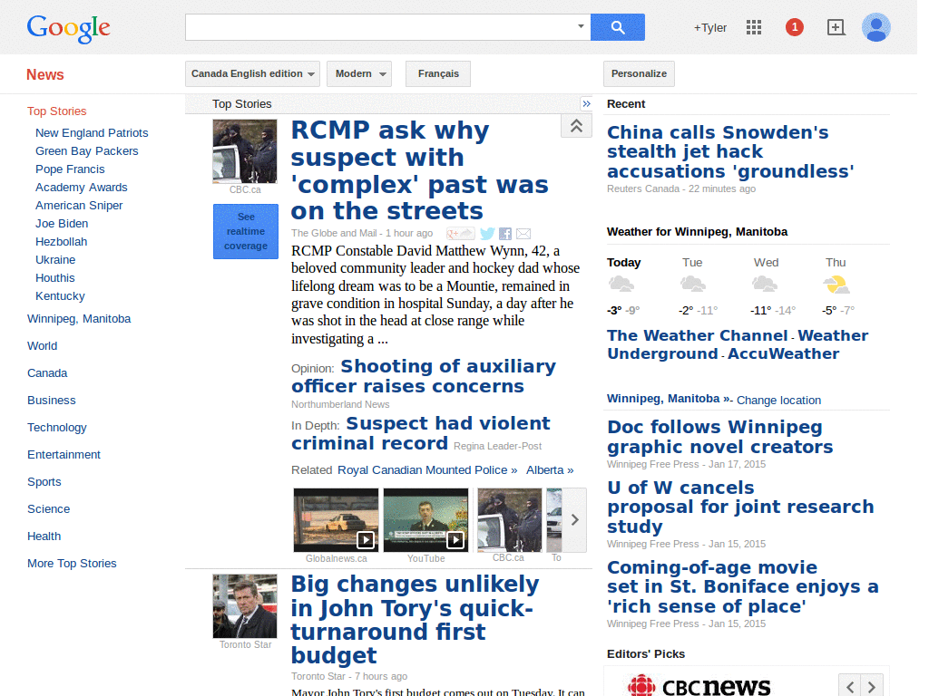 Legible Google News