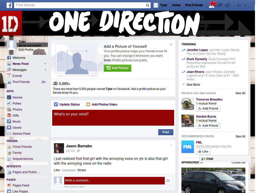 Facebook - One Direction 2 ( by Templah.com )