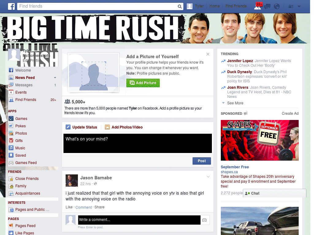 Facebook - Big Time Rush 1 ( by Templah.com )