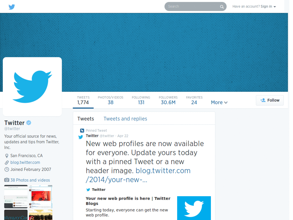 Full-width Twitter