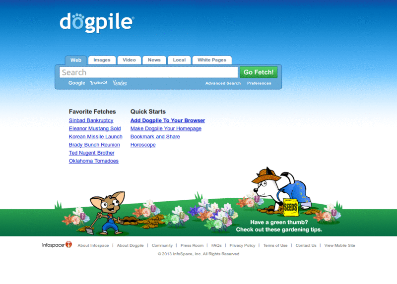 Dogpile search cloud remover