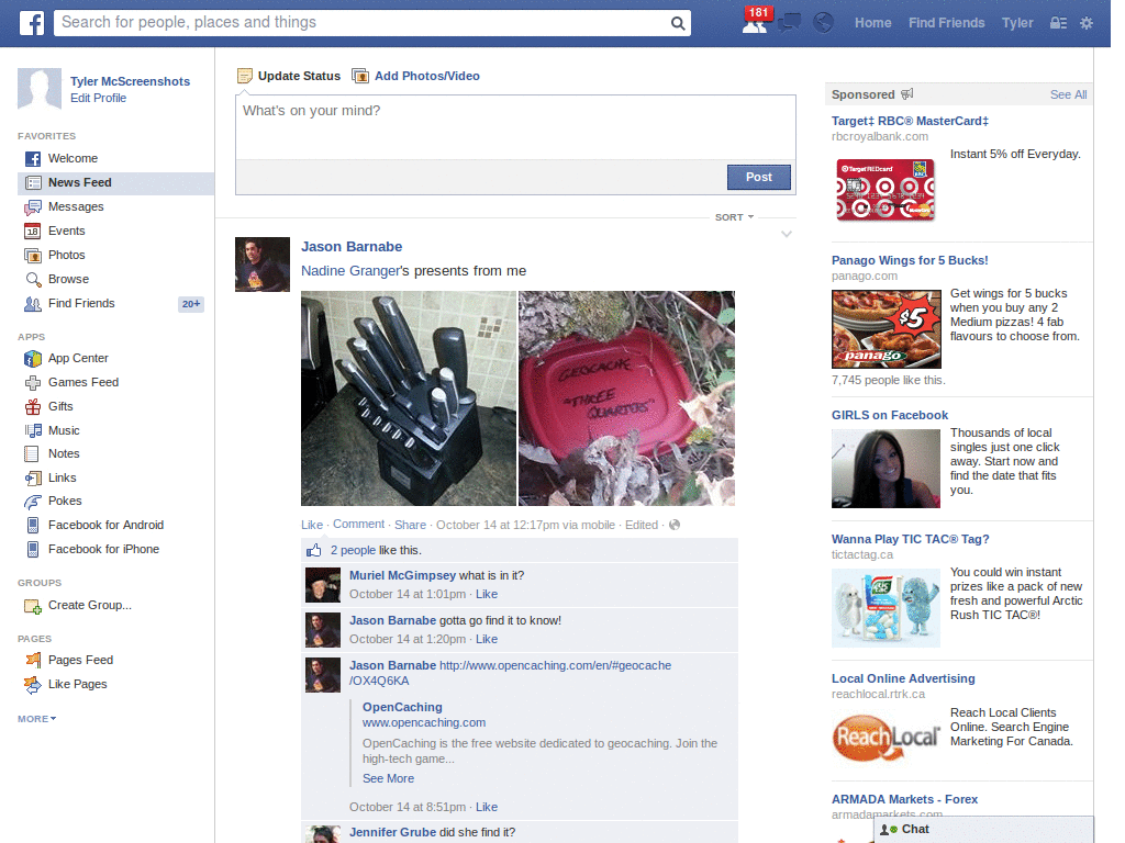 Facebook like a Mac.