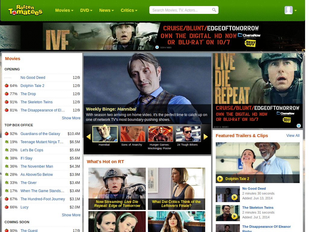 Rotten Tomatoes -- Facebook is stupid