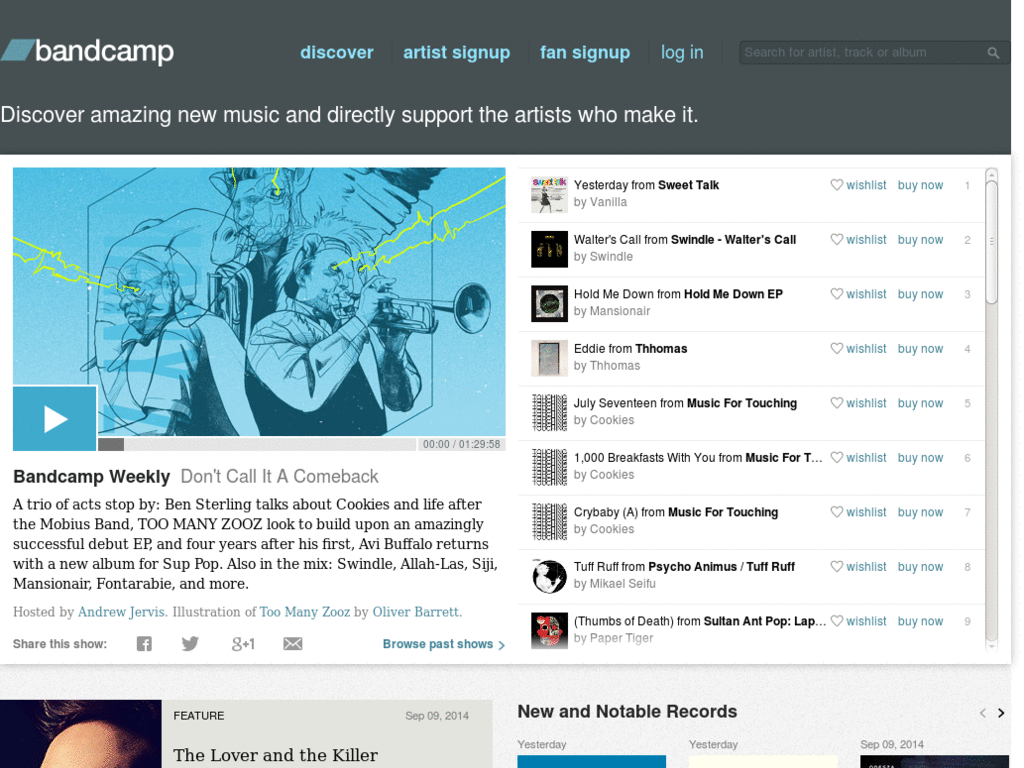 Bandcamp -- Get rid of share buttons