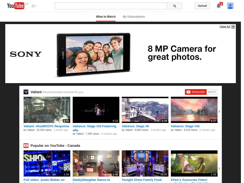 Cleaned up Youtube