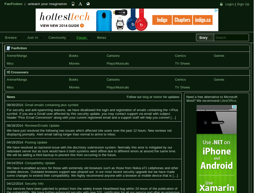 DLP FFN Theme - Dark Text