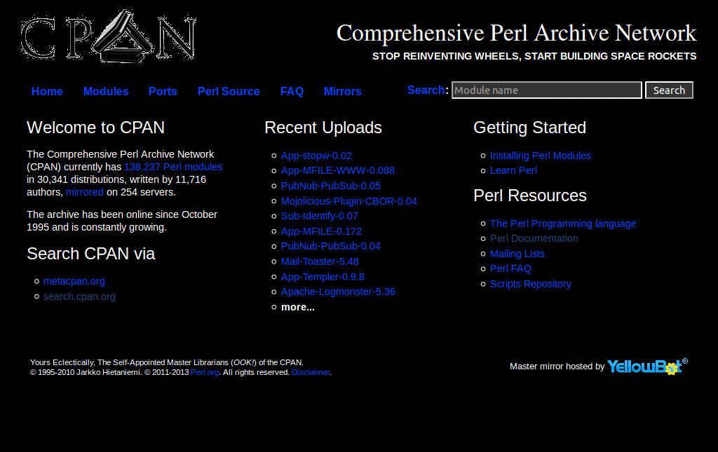 cpan dark