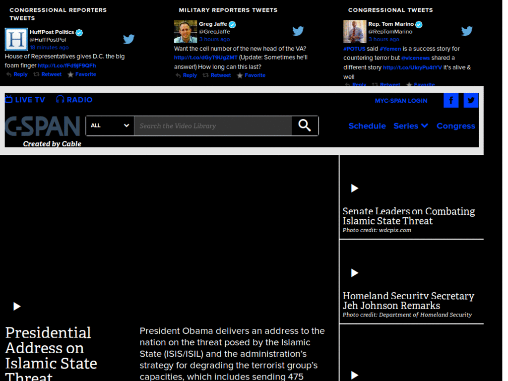c-span dark