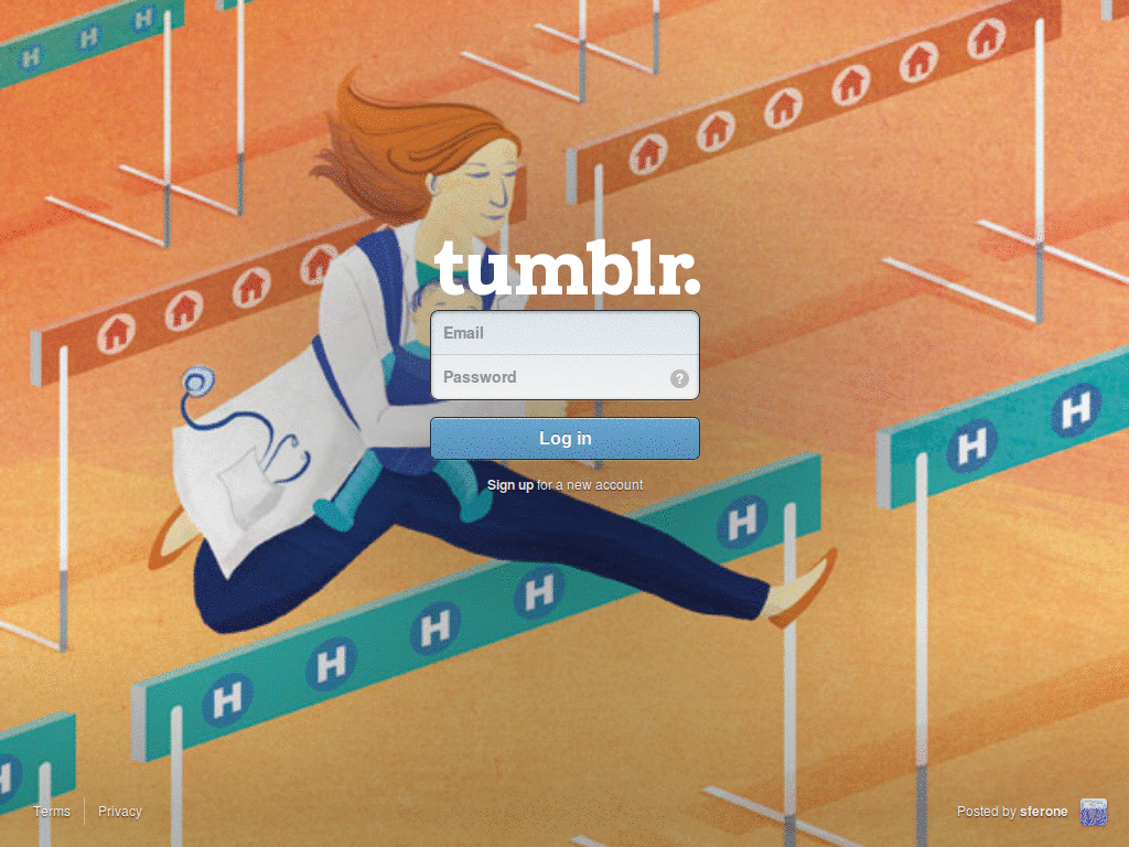 Diamond Scroll Bar for Tumblr
