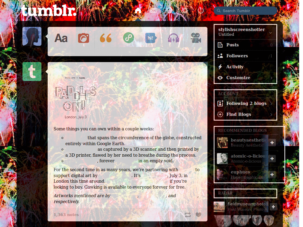 Fireworks Background
