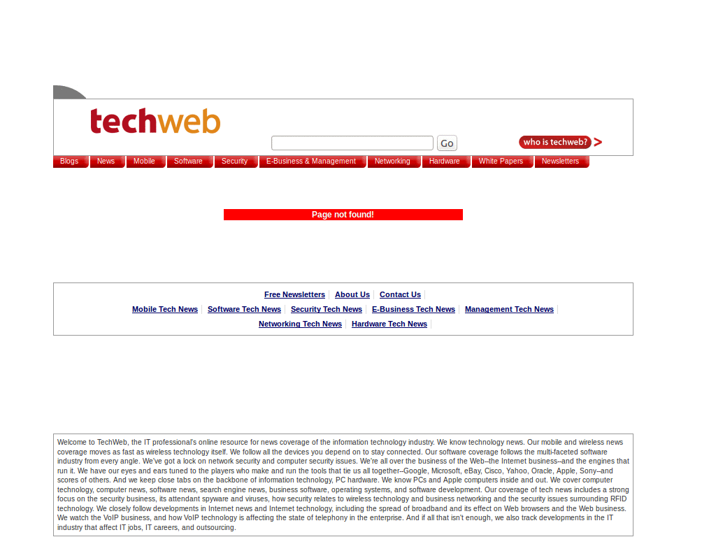 Techweb stories cleaner