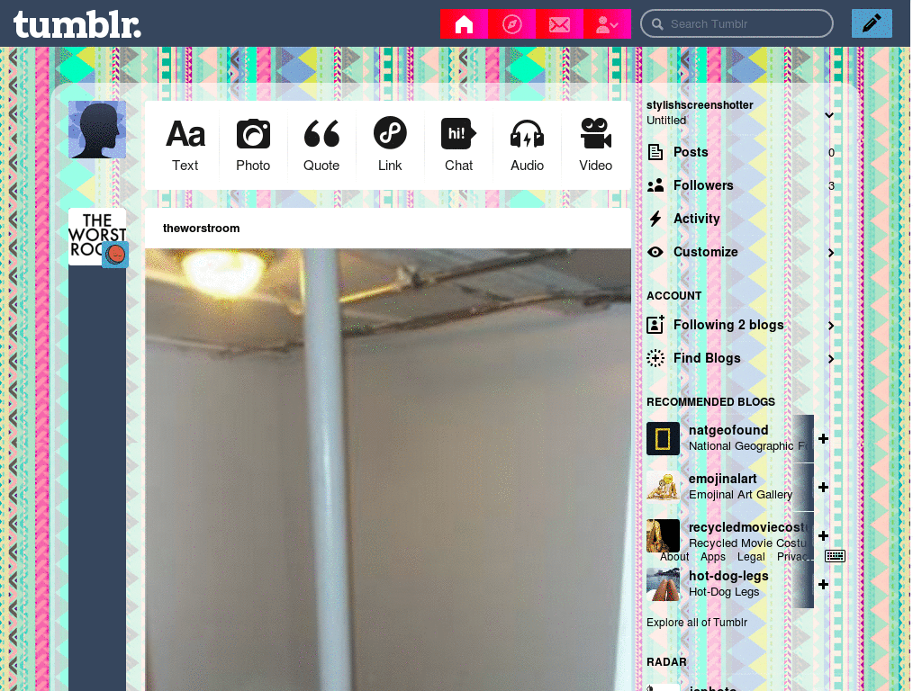 Aztec Dreams. Tumblr Dash theme
