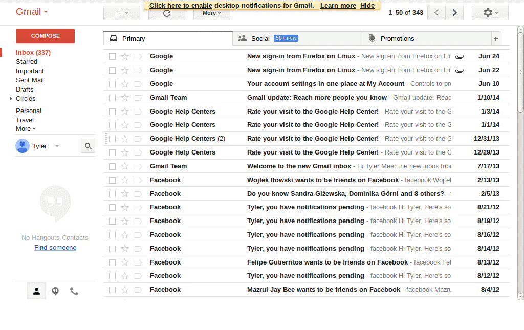 Just Google Keep / Gmail / Calendar