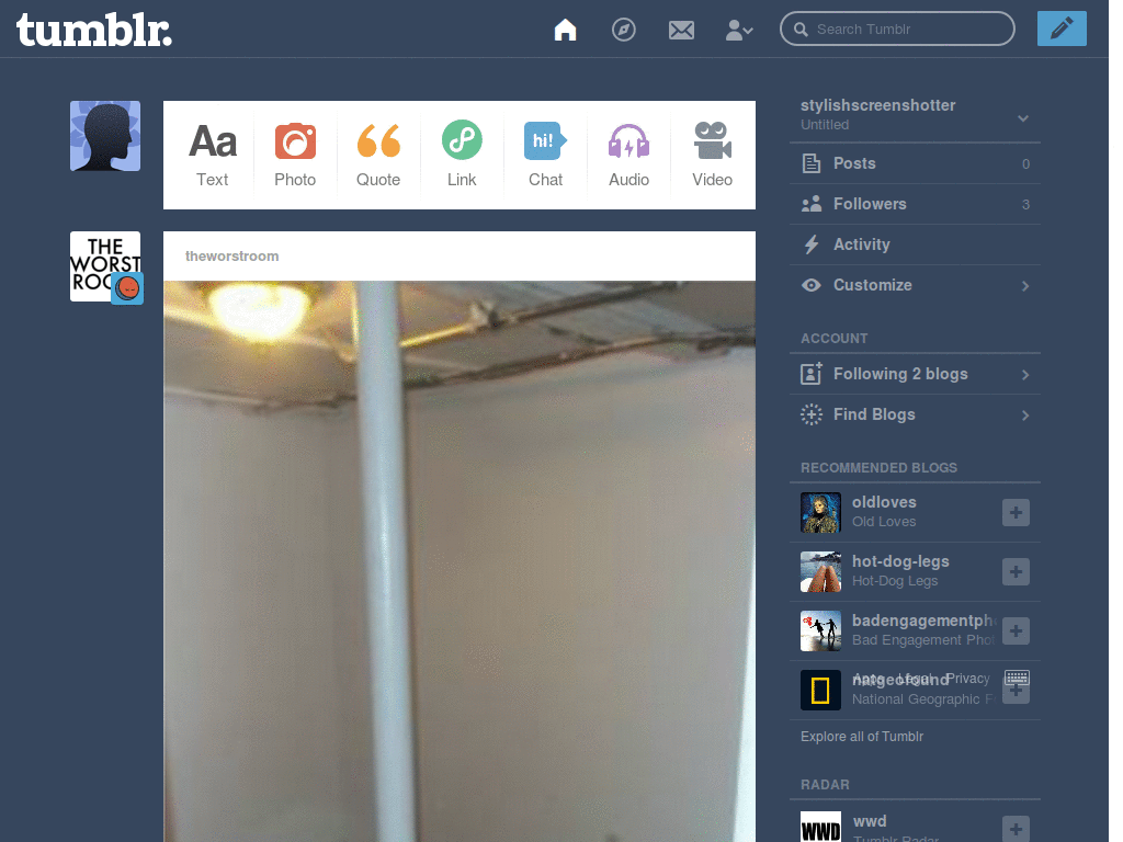 Some tumblr dsshboard theme thing I guess