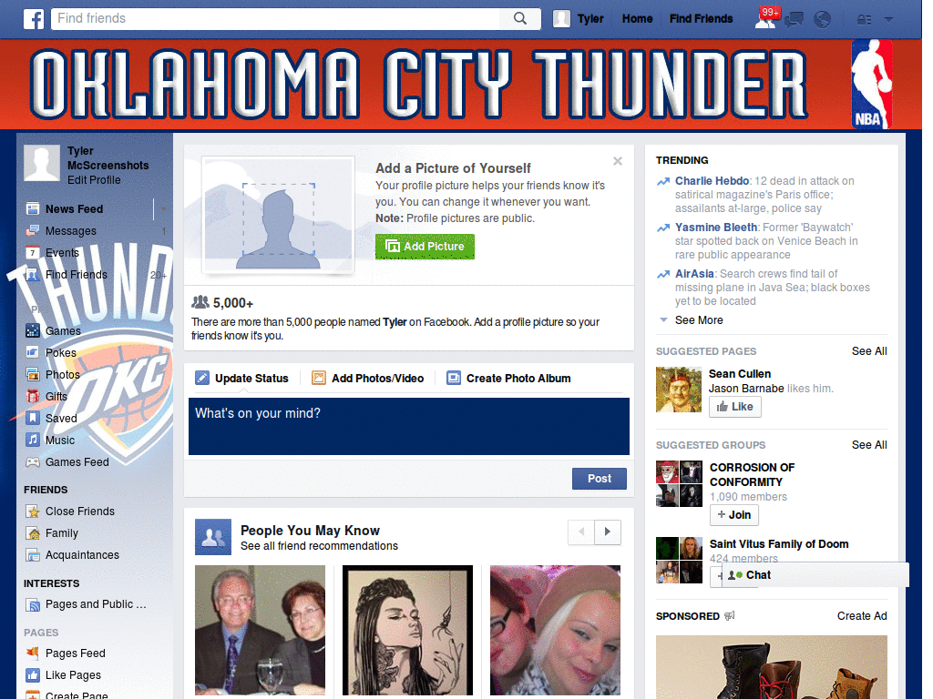 Facebook - NBA- Oklahoma City Thunder (By Templah)