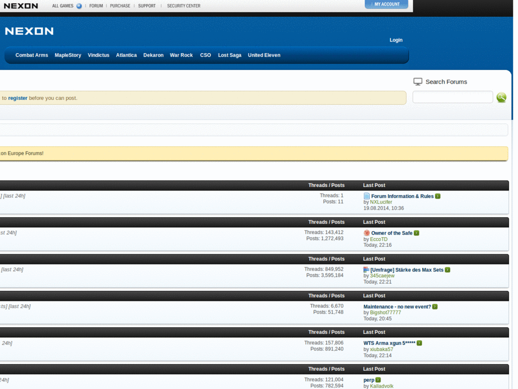 Widen Nexon Forums