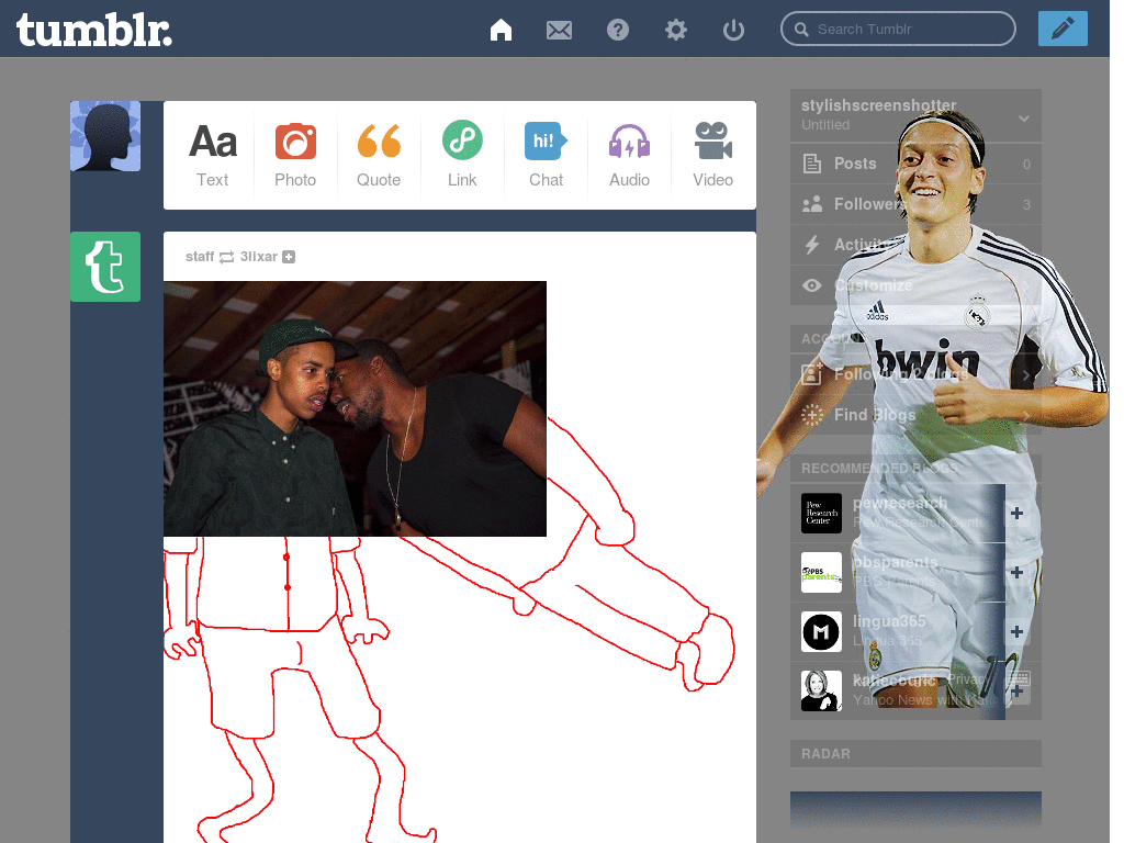 Mesut ÖzilTumblr Dash Theme #1