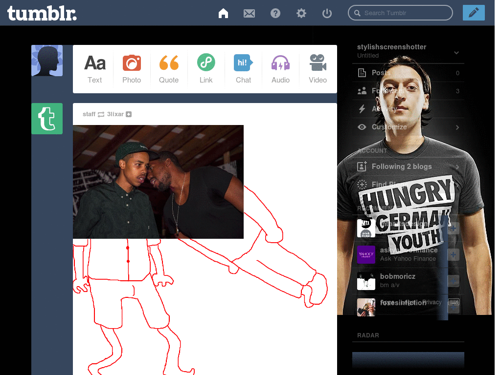 Mesut Özil Tumblr Dash Theme #2