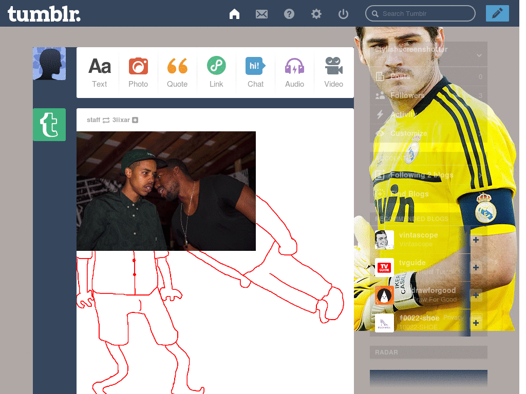 Iker Casillas Tumblr Dash Theme