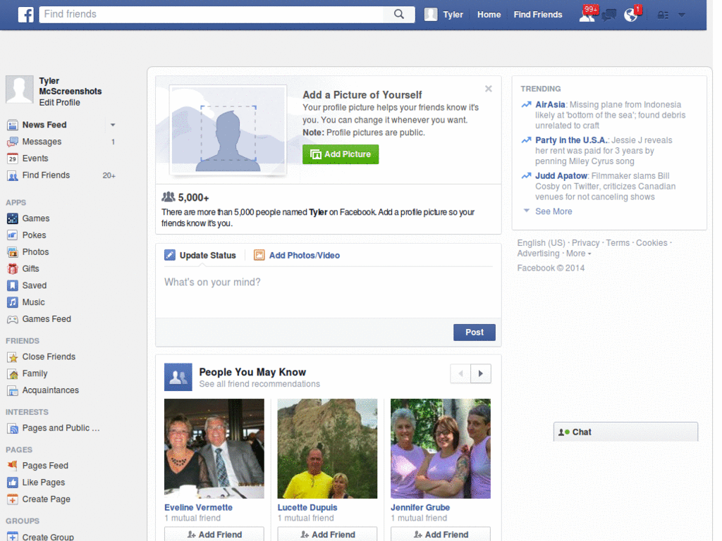Facebook g+ Design (open BETA)