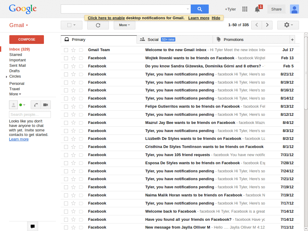 Change Gmail background image