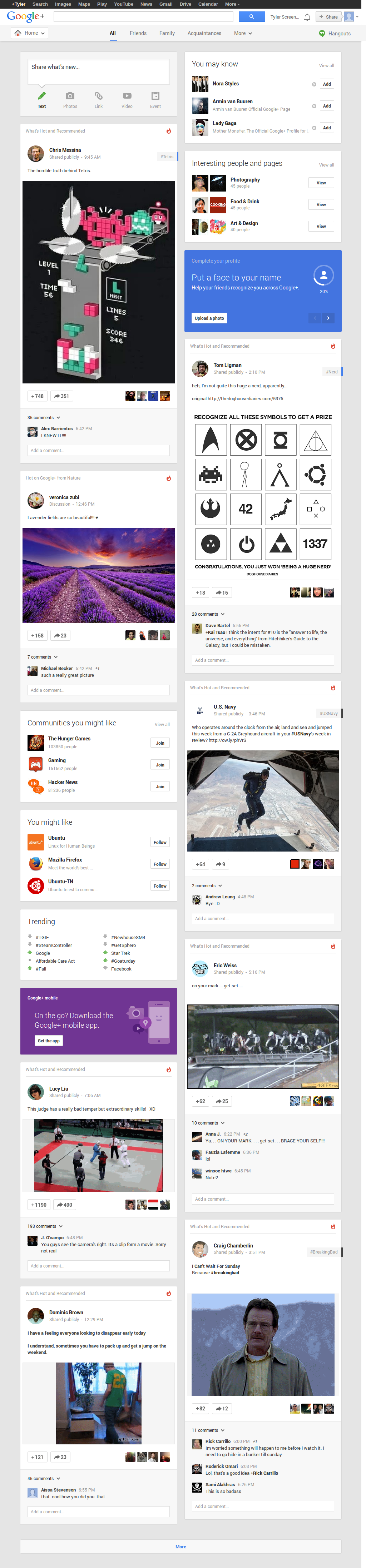 Google Plus Emphasize the Extended circles Sign