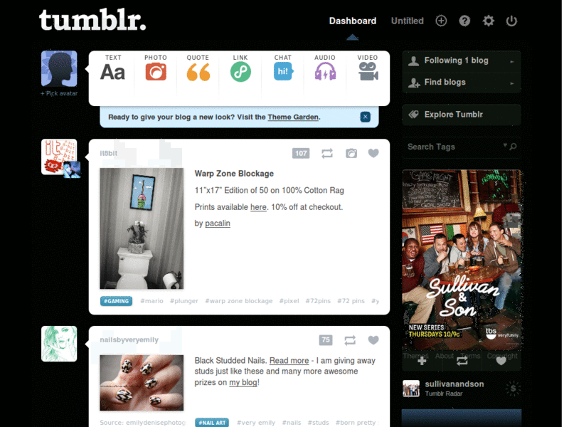 T.O.P Tumblr Dashboard Theme 2