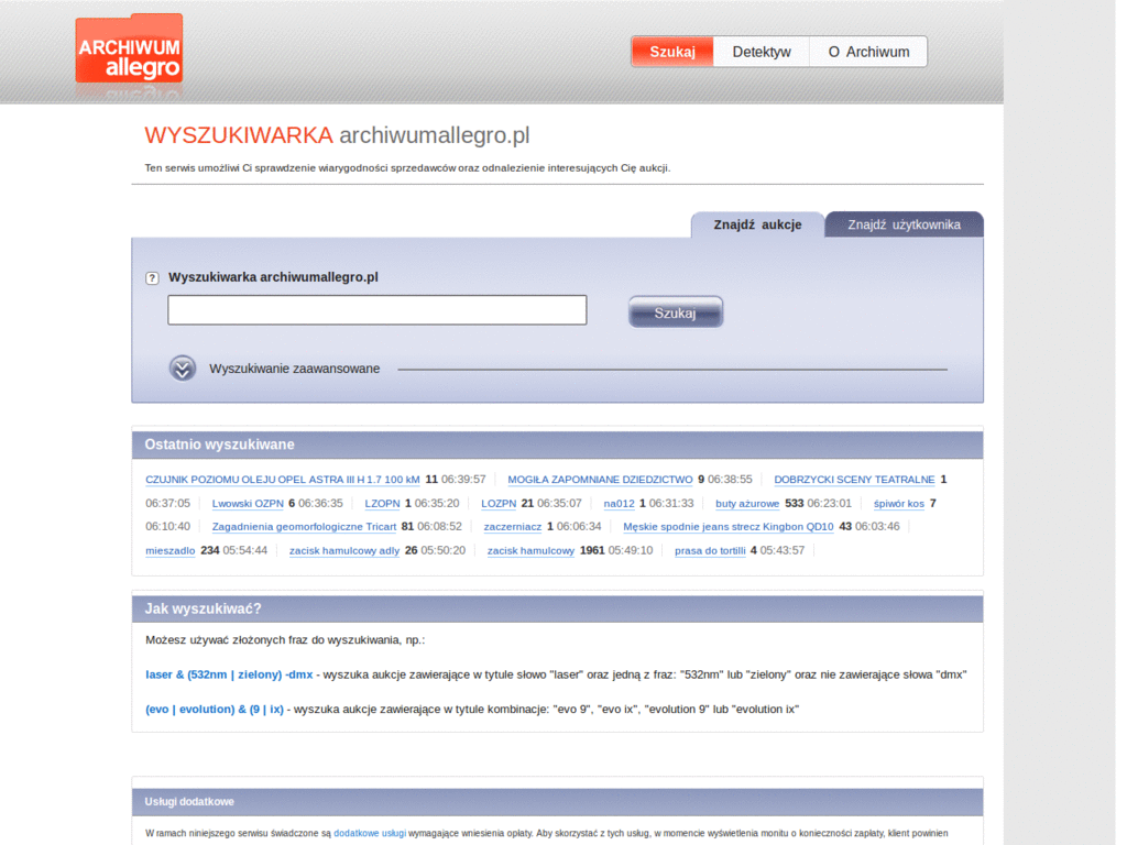 Archiwumallegro.pl Cleaner
