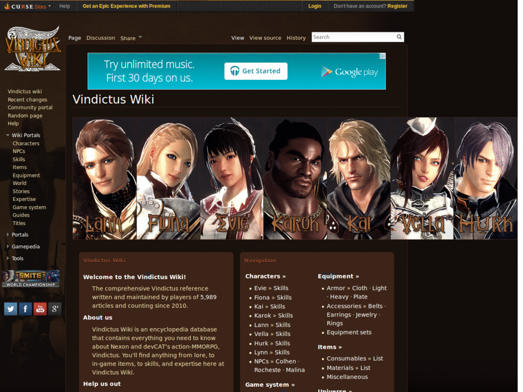 Vindictus Wiki - no ads