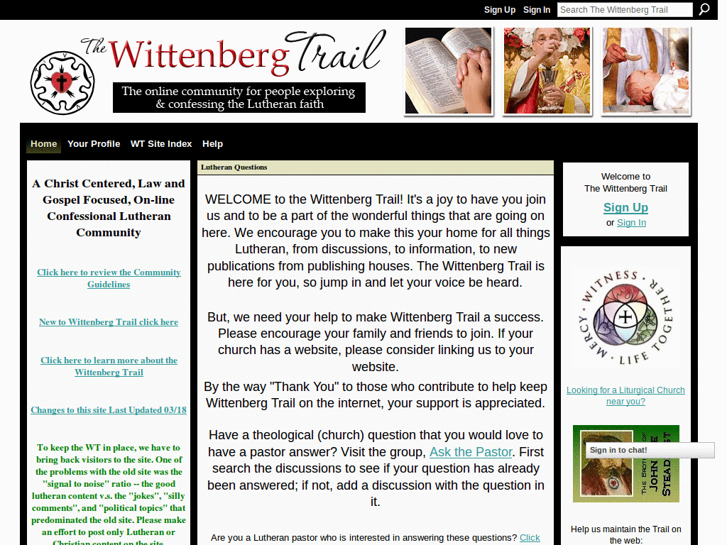 Changes the default font for the Wittenberg Trail