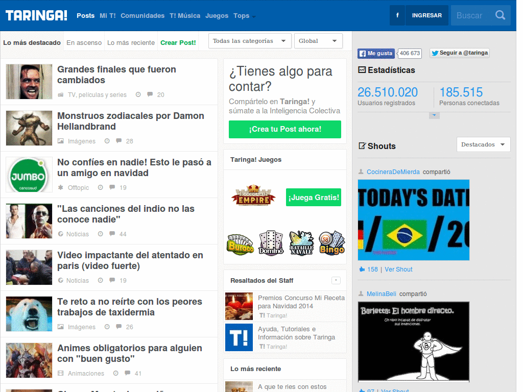 Taringa! Algunas modificaciones