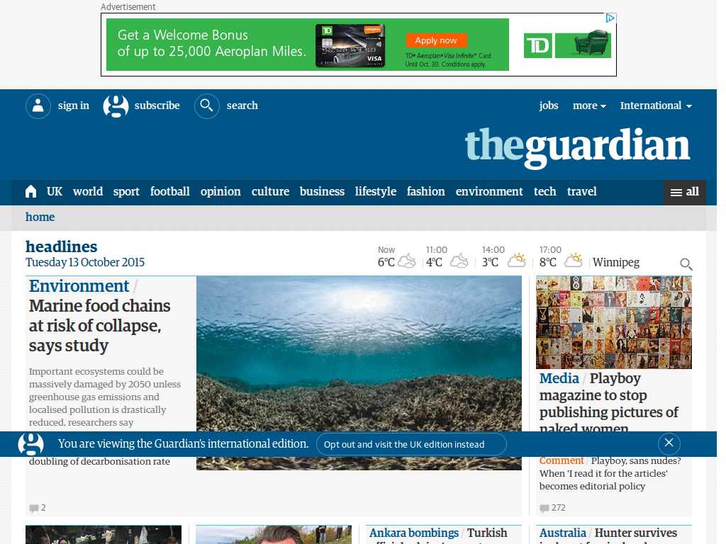 Guardian Unlimited without Ads
