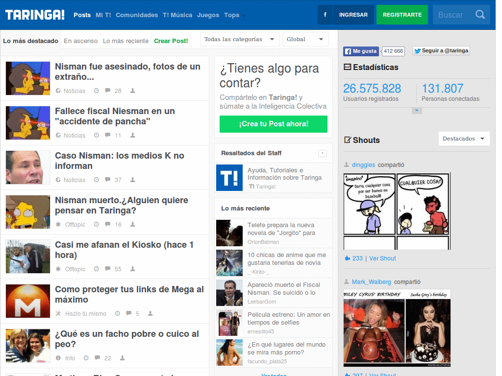 Volver al Taringa V4 (Firefox) - @Aguermar