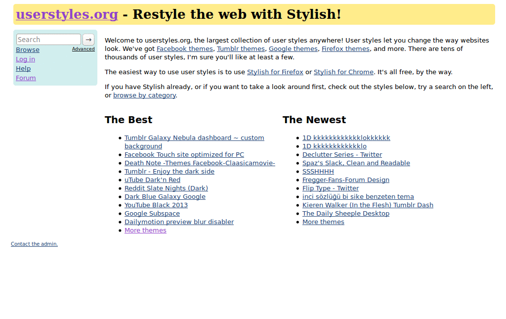 hide ads <userstyles.org>