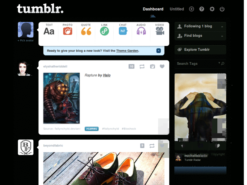CL Tumblr Dashboard Theme