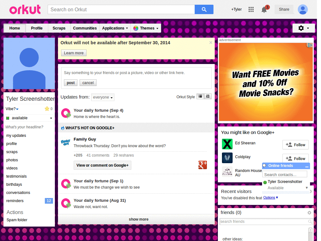 Orkut - Hannah Montana 1 ( by Templah.com )