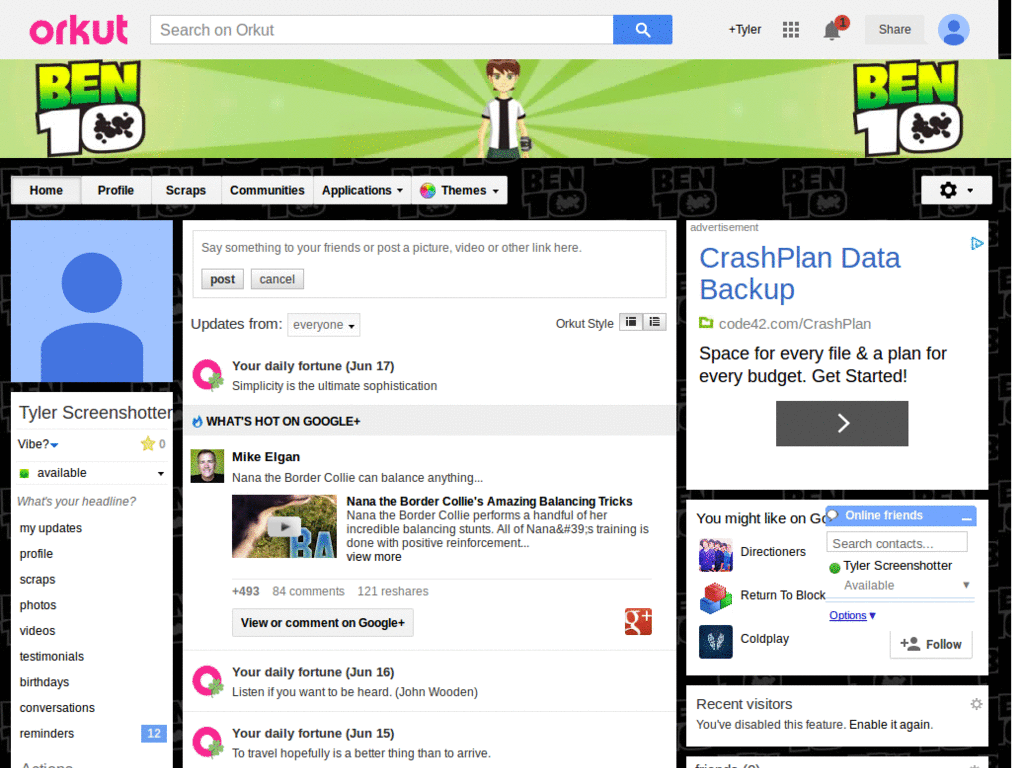 Orkut - Ben 10  ( by Templah.com )