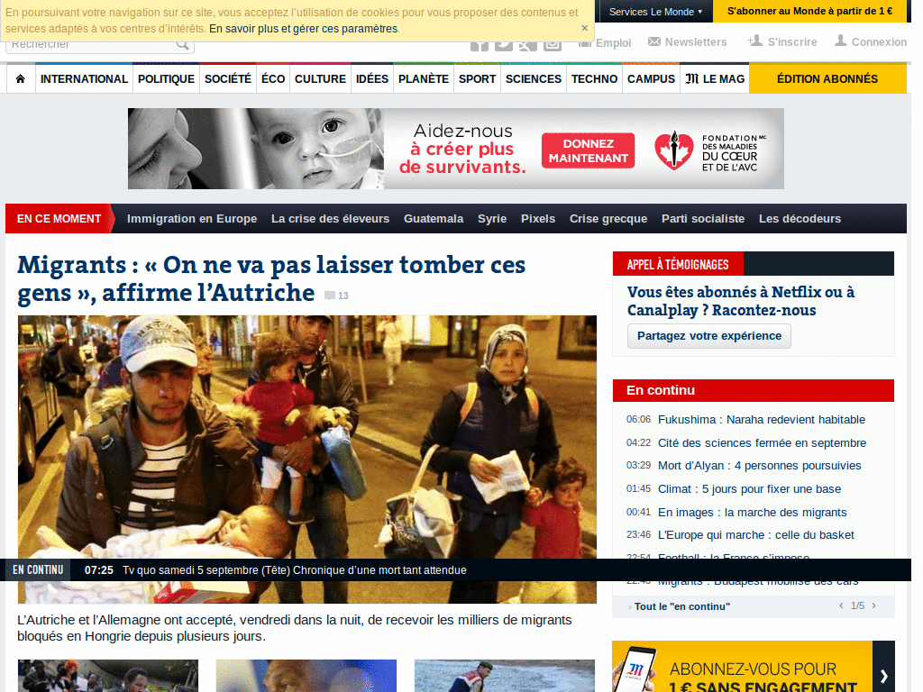 Le Monde Bannière cachée