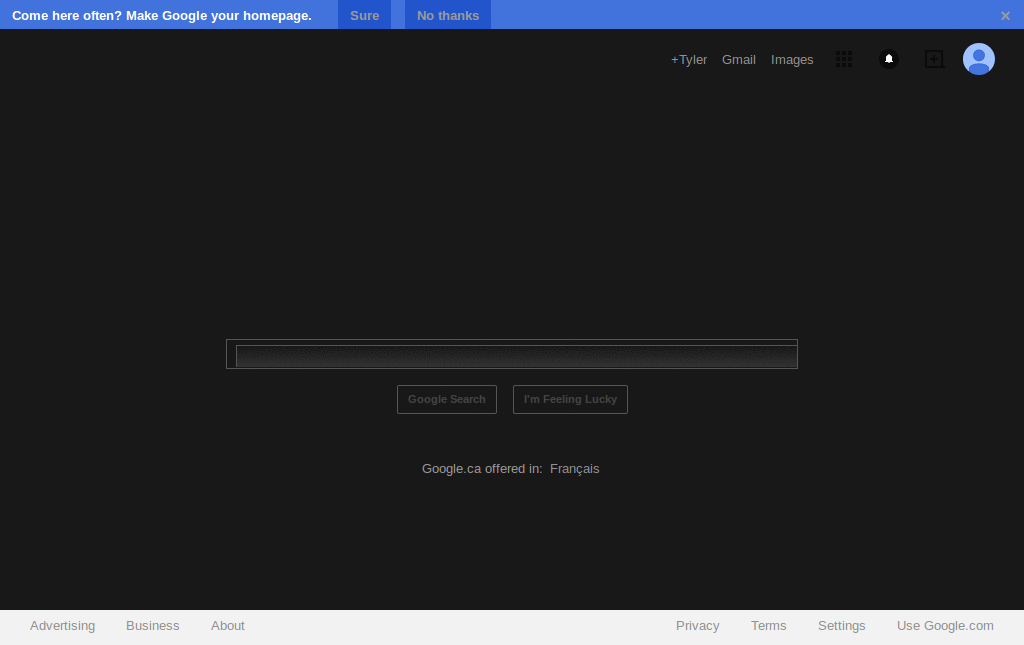 GOOGLE DARK STULE 2012