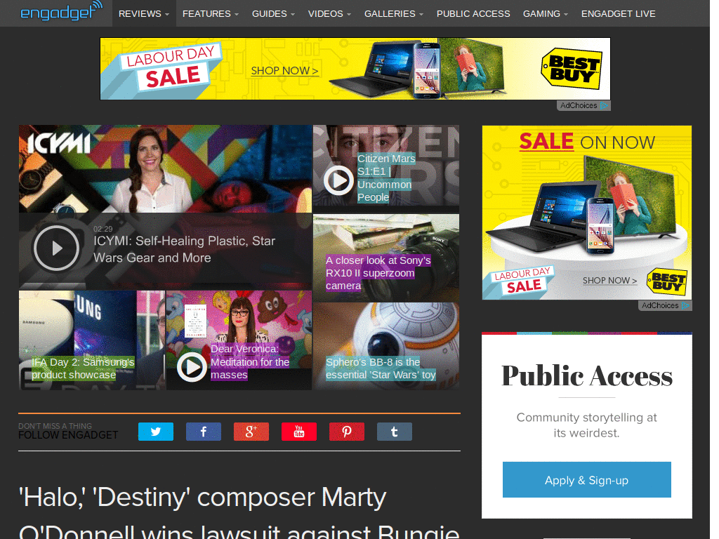 Engadget Dark